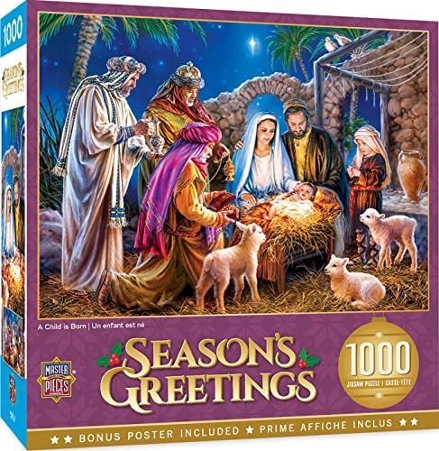 MasterPieces Dona Gelsinger Puzzle Holiday A Child is Born – Christus in der Krippe, 1000 Teile MasterPieces Dona Gelsinger Puzzle Holiday A Child is Born – Christus in der Krippe, 1000 Teile von MasterPieces