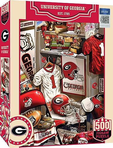 MasterPieces Game Day 500-teiliges Puzzle für Erwachsene – NCAA Georgia Bulldogs Locker Room – 38,1 x 53,3 cm MasterPieces Game Day 500-teiliges Puzzle für Erwachsene – NCAA Georgia Bulldogs Locker Room – 38,1 x 53,3 cm von MasterPieces