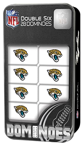 MasterPieces NFL Jacksonville Jaguars, Double Six Collector Edition Dominospiel, ab 3 Jahren, Einheitsgröße, mehrfarbig von MasterPieces