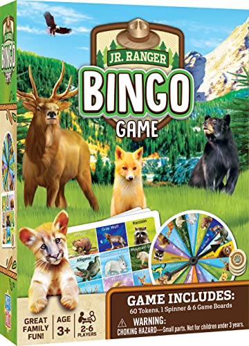 MasterPieces Offiziell lizenzierte Spiele – Jr Ranger Bingo-Spiel – Tischspiel für Kinder und Familie von MasterPieces