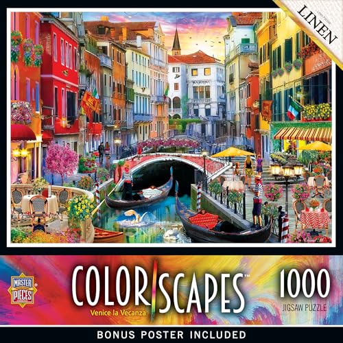 MasterPieces Puzzle mit 1000 Teilen für Erwachsene, Familie oder Jugendliche – Venedig la Vecanza – 48,9 x 67,9 cm MasterPieces Puzzle mit 1000 Teilen für Erwachsene, Familie oder Jugendliche – Venedig la Vecanza – 48,9 x 67,9 cm von MasterPieces