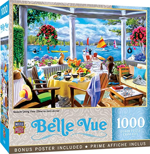 MasterPieces Puzzle mit 1000 Teilen für Erwachsene, Familie oder Kinder – Blick auf das Meer – 48,9 x 67,9 cm von MasterPieces