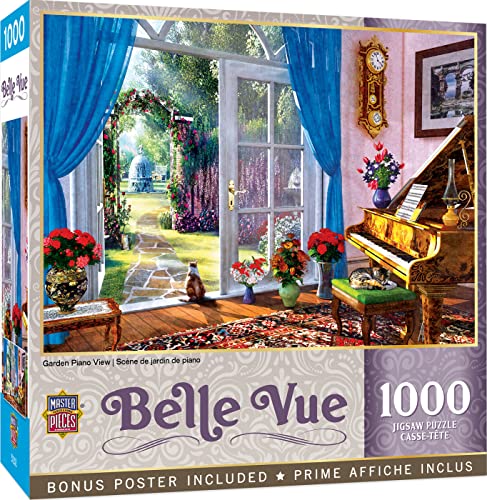 MasterPieces Puzzle mit 1000 Teilen für Erwachsene, Familie oder Kinder – Blick auf den Garten – 48,9 x 67,9 cm von MasterPieces