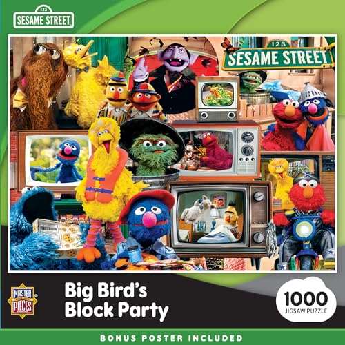MasterPieces - Sesamstraße – Big Bird's Block Party 1000 Teile Erwachsenen-Puzzle 48,9 x 67,9 cm MasterPieces - Sesamstraße – Big Bird's Block Party 1000 Teile Erwachsenen-Puzzle 48,9 x 67,9 cm von MasterPieces