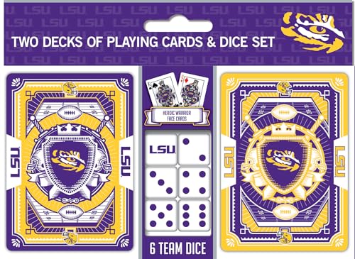 Masterpieces LSU Tigers Spielkarten & Würfel-Set, 2 Stück Masterpieces LSU Tigers Spielkarten & Würfel-Set, 2 Stück von MasterPieces