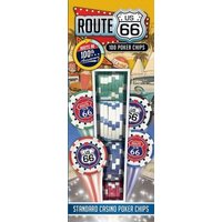 Rt 66 100 PC Poker Chips von Masterpiece Records