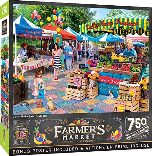 Masterpieces 750-teiliges Puzzle für Erwachsene, Familie oder Kinder – Eckmarkt – 45,7 x 61 cm von Masterpieces