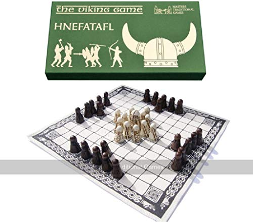 Hnefatafl Board Game - Viking Chess Set, The Masters Edition with Cloth Board and Detailed Resin Pieces von Masters Traditional Games
