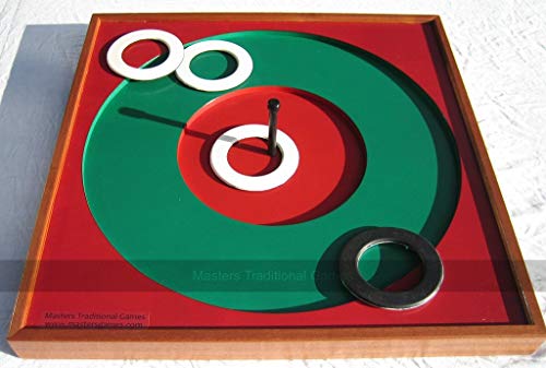Masters Pub Quoits Game - Quoits Board with 4 Rubber Pub Quoits - Indoor and Outdoor Quoits Game von Masters Traditional Games