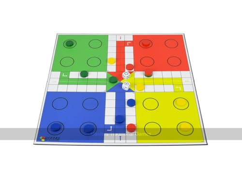 Masters Traditional Games Quad Fold Wooden Uckers Game - Standard Edition von Masters Traditional Games