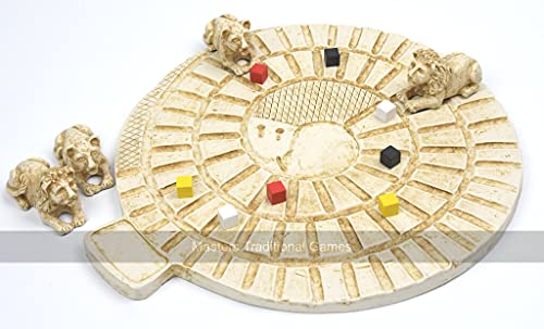 Masters Traditional Games Replica Mehen Game - Ancient Egyptian Game of The Serpent - Replica of The Oldest Board Game in World von Masters Traditional Games