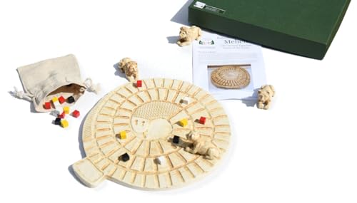 Masters Traditional Games Replica Mehen Game - Ancient Egyptian Game of The Serpent - Replica of The Oldest Board Game in World - Board Game for 2-4 Players von Masters Traditional Games