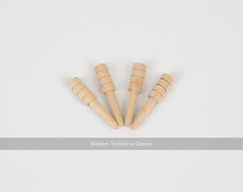 Masters Traditional Games Set of 4 Wooden Cribbage Pegs von Masters Traditional Games