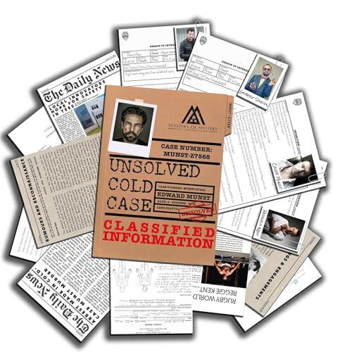 Unsolved Cold Case File Game - Murder Mystery Game - 30 Beweisteile - Mord an einem Dot Com Boomer - Spielen Sie alleine, zu Paaren oder Partyspiel - Detektivspiel Unsolved Cold Case File Game - Murder Mystery Game - 30 Beweisteile - Mord an einem Dot Com Boomer - Spielen Sie alleine, zu Paaren oder Partyspiel - Detektivspiel von Masters of Mystery