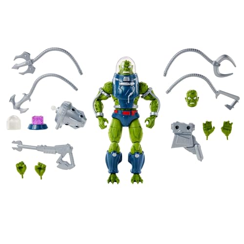 MASTERS OF THE UNIVERSE Masterverse Slush Head Actionfigur - Bewegliche Gelenke, austauschbare Köpfe und Hände, Kampfaxt-Gewehr-Zubehörteil, für Sammler, ab 6 Jahren, HPL14 MASTERS OF THE UNIVERSE Masterverse Slush Head Actionfigur - Bewegliche Gelenke, austauschbare Köpfe und Hände, Kampfaxt-Gewehr-Zubehörteil, für Sammler, ab 6 Jahren, HPL14 von Masters of the Universe