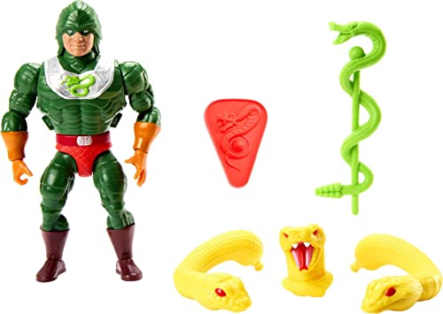 MASTERS OF THE UNIVERSE Origins King Hiss Deluxe Actionfigur - Retro-Look, 16 Bewegungspunkte, austauschbare Köpfe und Hände, Waffen und Rüstungsteile, Mini-Comic, HKM80 MASTERS OF THE UNIVERSE Origins King Hiss Deluxe Actionfigur - Retro-Look, 16 Bewegungspunkte, austauschbare Köpfe und Hände, Waffen und Rüstungsteile, Mini-Comic, HKM80 von Masters of the Universe