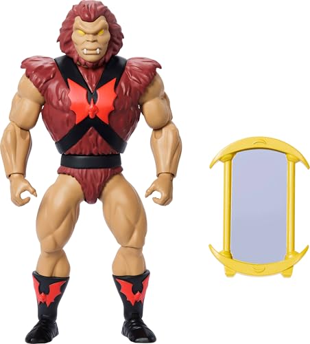 Masters of The Universe Origins Actionfigur Grizzlor aus der Cartoon-Kollektion, ca. 14 cm groß, 1980er Motu TV haariger Bösewicht, detailreiches Design und Spiegel-Zubehörteil, JBM90 Masters of The Universe Origins Actionfigur Grizzlor aus der Cartoon-Kollektion, ca. 14 cm groß, 1980er Motu TV haariger Bösewicht, detailreiches Design und Spiegel-Zubehörteil, JBM90 von Masters of the Universe