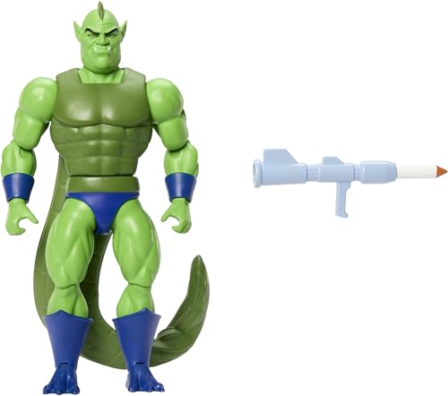 Masters of The Universe Origins Actionfigur Whiplash aus der Cartoon-Kollektion, ca. 14 cm groß, 1980er Motu TV Bösewicht mit Schwanz, detailreiches Design und Raketenwerfer, JBM95 Masters of The Universe Origins Actionfigur Whiplash aus der Cartoon-Kollektion, ca. 14 cm groß, 1980er Motu TV Bösewicht mit Schwanz, detailreiches Design und Raketenwerfer, JBM95 von Masters of the Universe