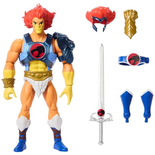 Masters of The Universe Origins & Thundercats Actionfigur Leo, bewegliches 1980er Crossover-Spielzeug, ca. 14 cm groß, abnehmbare Rüstung, Zubehör und Mini-Comic, JFW93 Masters of The Universe Origins & Thundercats Actionfigur Leo, bewegliches 1980er Crossover-Spielzeug, ca. 14 cm groß, abnehmbare Rüstung, Zubehör und Mini-Comic, JFW93 von Masters of the Universe