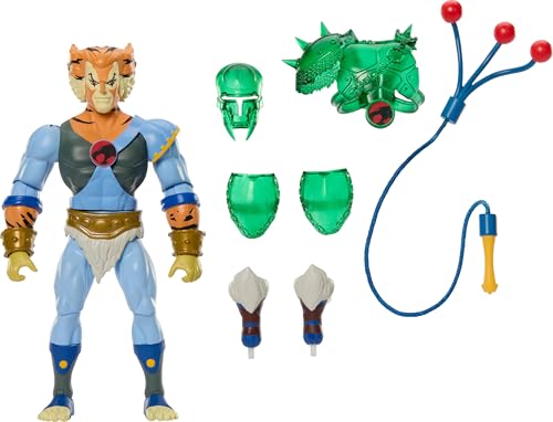 Masters of The Universe Origins & Thundercats ca. 14 cm große, bewegliche Actionfigur Tygra, 1980er Crossover-Spielzeug, abnehmbare Rüstung, Bolo-Zubehör und Mini-Comic, JFW96 Masters of The Universe Origins & Thundercats ca. 14 cm große, bewegliche Actionfigur Tygra, 1980er Crossover-Spielzeug, abnehmbare Rüstung, Bolo-Zubehör und Mini-Comic, JFW96 von Masters of the Universe