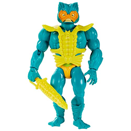 Masters of the Universe GRX01 - Origins Mer-Man Actionfigur, ca. 14 cm große Actionfigur, Figuren zum Spielen und Sammeln, Geschenk für 6- bis 10-Jährige und erwachsene Sammler, Mehrfarbig von Masters of the Universe