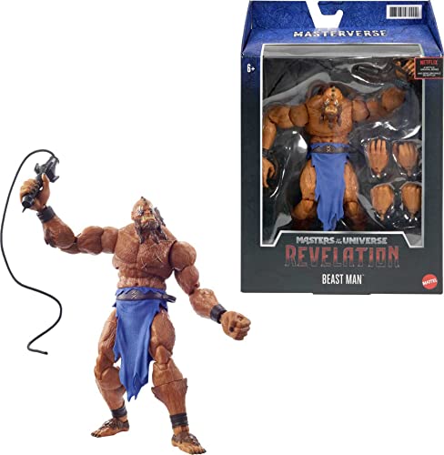 Masters of the Universe GYV16 - Masterverse Revelation Beast Man Actionfigur, ca. 18 cm groß, Figuren zum Spielen und Sammeln, Spielzeug ab 6 Jahren Masters of the Universe GYV16 - Masterverse Revelation Beast Man Actionfigur, ca. 18 cm groß, Figuren zum Spielen und Sammeln, Spielzeug ab 6 Jahren von Masters of the Universe