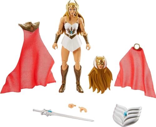Masters of the Universe HDR61 - Masterverse She Ra Deluxe Action Figur mit Zubehörteilen, ca 18 cm, Spielzeug für Kinder ab 6 Jahren Masters of the Universe HDR61 - Masterverse She Ra Deluxe Action Figur mit Zubehörteilen, ca 18 cm, Spielzeug für Kinder ab 6 Jahren von Masters of the Universe