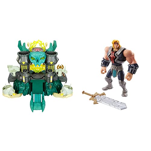 Masters of the Universe HGW39 - He-Man and The Castle Grayskull Spielset mit Zugbrücke & ​He-Man and The He-Man Action Figures Based on Animated Series von Masters of the Universe