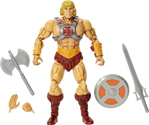 Masters of the Universe HJH58 - Masterverse Figur zum 40. Jubiläum He-Man Actionfigur mit Zubehör, 18 cm groß, MOTU-Sammelfigur von Masters of the Universe