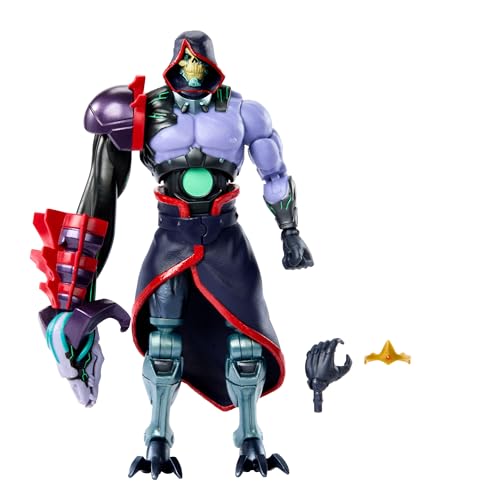 Masters of the Universe: Revolution Masterverse Skeletor Actionfigur, Sammelfigur mit 30 Bewegungspunkten und beweglichem Roboterarm, Motu-Spielzeug, HYC46 von Masters of the Universe