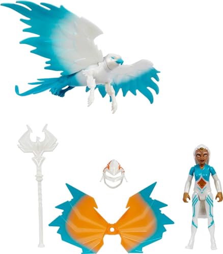 Masters of the Universe He-Man and The Sorceress Figure & Winged Falcon Vehicle Set Inspired by Motu Netflix Animated Series, Collectible Toy Gift for Ages 4 Years & Older von Masters of the Universe