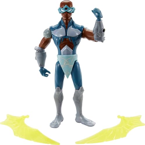 Masters of the Universe He-Man and The Stratos Large Figure with Accessory Inspired by Motu Netflix Animated Series, 8.5-in Collectible Toy for Kids Ages 4 Years & Older von Masters of the Universe