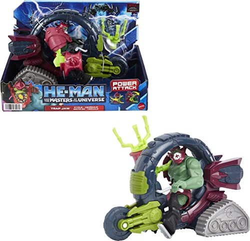 Masters of the Universe He-Man and The Trap Jaw & Vehicle Set, Vehicle with 5.5-in Action Figure & Accessory Inspired by Motu Netflix Animated Series, Collectible Toy for Kids Ages 4 Years & Older von Masters of the Universe
