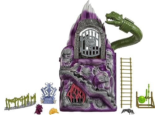 Masters of the Universe MOTU Origins Snake Mountain - Spielset mit authentischem Design und vielen Features inklusive Käfig, Kerker, Thron von Skeletor, Säurepool und Fluchttunnel, HPG41 von Masters of the Universe