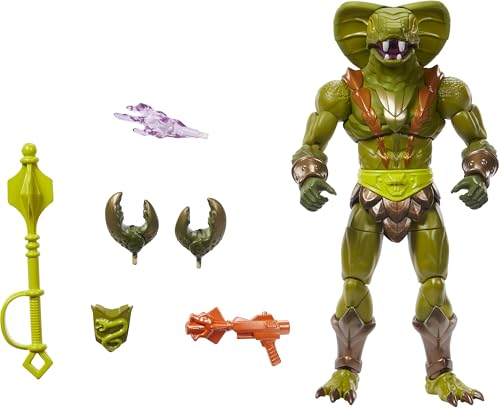 Masters of the Universe Masterverse Actionfigur, New Eternia Kobra Khan, ca. 18 cm großes Motu-Spielzeug 30 Bewegungspunkte, Camo Khan Alt Look mit Zubehör, JBP86 Masters of the Universe Masterverse Actionfigur, New Eternia Kobra Khan, ca. 18 cm großes Motu-Spielzeug 30 Bewegungspunkte, Camo Khan Alt Look mit Zubehör, JBP86 von Masters of the Universe