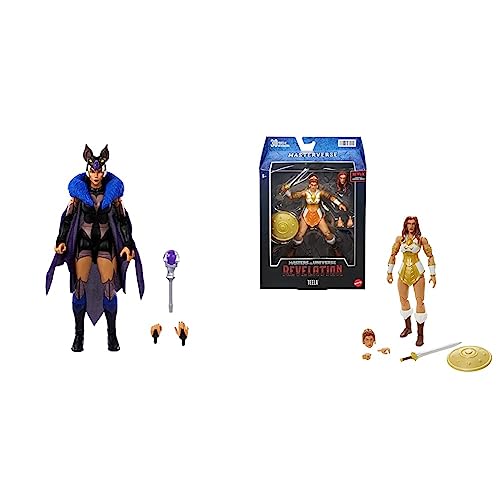 Masters of the Universe Masterverse Actionfigur Sorceress Evil-Lyn & Masterverse Revelation Teela Action Figure 7-in Motu Battle Figures for Storytelling Play and Display von Masters of the Universe