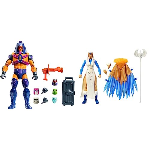 Masters of the Universe Masterverse Man-E-Faces Actionfigur & Masterverse Sorceress Actionfigur - 18 cm, 30 Bewegungspunkte, Zubehörteile, für Sammler und Fans ab 6 Jahren, HLB43 Masters of the Universe Masterverse Man-E-Faces Actionfigur & Masterverse Sorceress Actionfigur - 18 cm, 30 Bewegungspunkte, Zubehörteile, für Sammler und Fans ab 6 Jahren, HLB43 von Masters of the Universe