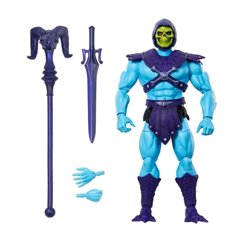 Masters of the Universe Masterverse Skeletor Vintage Collection Actionfigur, 18 cm, mit Zubehör, Schwert und Stab, Blau und Violett Masters of the Universe Masterverse Skeletor Vintage Collection Actionfigur, 18 cm, mit Zubehör, Schwert und Stab, Blau und Violett von Masters of the Universe