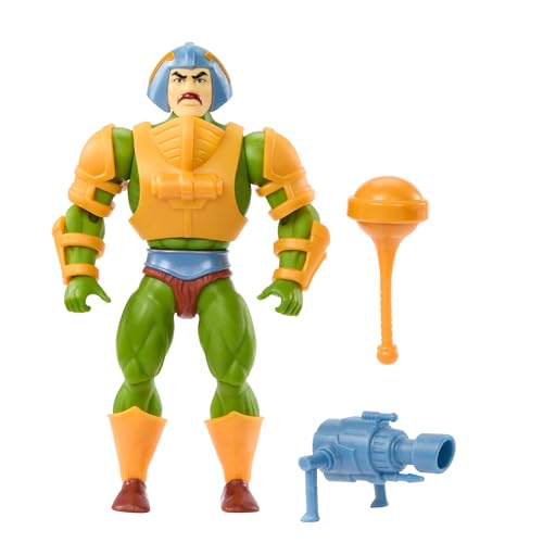 Masters of the Universe Origins-Spielzeug, Man-at-Arms Duncan-Actionfigur aus der Cartoon-Kollektion, ca. 14 cm großer Held mit Abnehmbarer Rüstung und Zubehör, HYD25 von Masters of the Universe