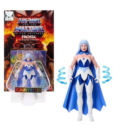 Masters of the Universe Origins Actionfigur Frosta aus der Cartoon-Kollektion, ca.14 cm groß, aus der TV-Serie der 1980er, Princess of Power mit eisigen Kräften, detailreichem Design und Umhang, JBM87 von Masters of the Universe
