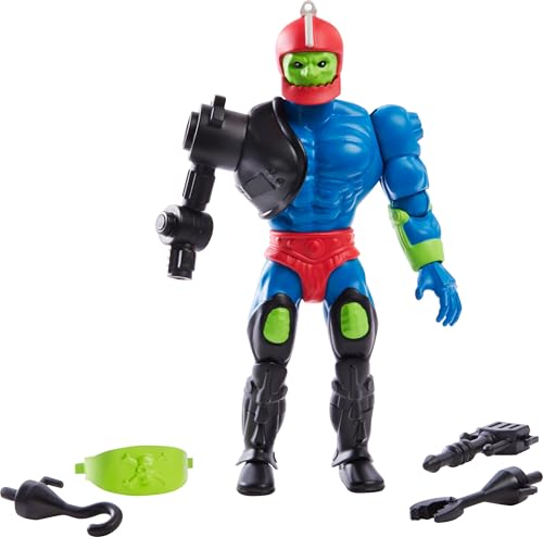 Masters of the Universe Origins-Actionfigur Trap Jaw-Sammelfigur, ca. 14 cm großes beliebtes MOTU Bösewicht-Spielzeug mit 16 beweglichen Gelenken und Zubehör, HYD41, [Mehrfarbig] von Masters of the Universe