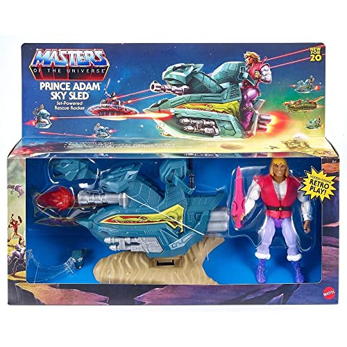 Masters of the Universe Origins Skysled Prinz Adam Schlitten für MotU Spiel- und Sammelspaß, Geschenk für Kinder ab 6 Jahren von Masters of the Universe