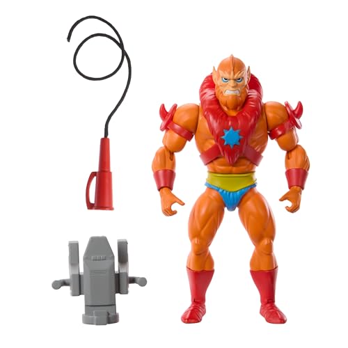 Masters of the Universe Origins-Spielzeug, Beast Man-Actionfigur aus der Cartoon-Kollektion, ca. 14 cm großer Bösewicht mit Abnehmbarer Rüstung und Peitsche, HYD18 Masters of the Universe Origins-Spielzeug, Beast Man-Actionfigur aus der Cartoon-Kollektion, ca. 14 cm großer Bösewicht mit Abnehmbarer Rüstung und Peitsche, HYD18 von Masters of the Universe