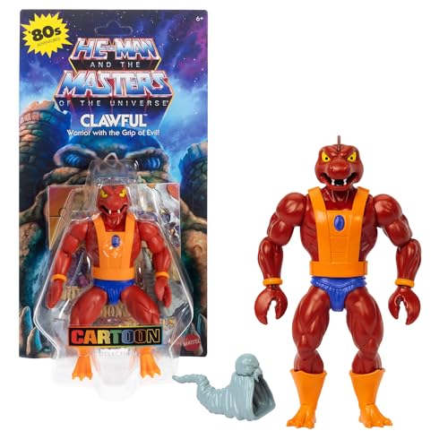 Masters of the Universe Origins-Spielzeug, Clawful-Actionfigur aus der Cartoon-Kollektion, ca. 14 cm großer Motu-Schurke, 16 Bewegungspunkte, Horn des Bösen und Mini-Comic, HYD39 Masters of the Universe Origins-Spielzeug, Clawful-Actionfigur aus der Cartoon-Kollektion, ca. 14 cm großer Motu-Schurke, 16 Bewegungspunkte, Horn des Bösen und Mini-Comic, HYD39 von Masters of the Universe