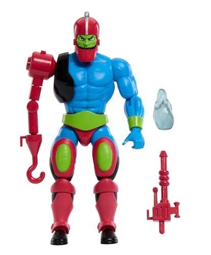 Masters of the Universe Origins-Spielzeug, Trap Jaw-Actionfigur aus der Cartoon-Kollektion, ca. 14 cm großer MOTU-Schurke, Zubehör und Mini-Comic, HYD28 von Masters of the Universe