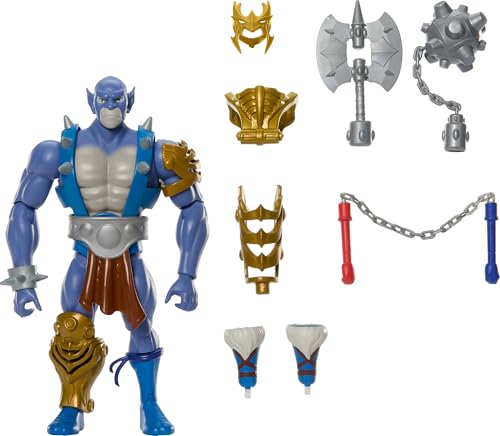 Masters of the Universe Origins & Thundercats ca. 14 cm große, bewegliche Actionfigur Panthro, 1980er Crossover-Spielzeug, abnehmbare Rüstung, Streitkolben und Axt und Mini-Comic, JFW97 Masters of the Universe Origins & Thundercats ca. 14 cm große, bewegliche Actionfigur Panthro, 1980er Crossover-Spielzeug, abnehmbare Rüstung, Streitkolben und Axt und Mini-Comic, JFW97 von Masters of the Universe