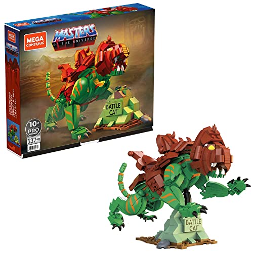 MEGA Construx GVY14 - Masters of the Universe Battle Cat Actionfigur zum Zusammenbauen, Bauspielzeug für Kinder, ab 10 Jahren von MEGA