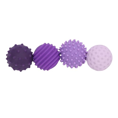 4 PCs Sensorische Fingerspannkugeln Spannung Lindern Spielzeug Tragbare Silikonstrukturkugeln, Silikonstrukturkugeln Spannungsbekämpfung Sensorisches Silikonballspielzeug für (1 von Masyrt