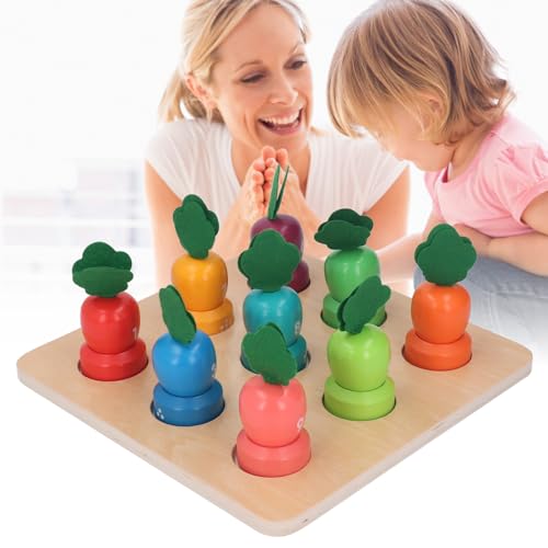 Baby Karotten Sortieren Spielzeug, Holzkarottenspielzeug, Frühe Bildung Feinmotorische Fähigkeiten Zahlen Farbspiele Holzspielzeug, Vorschule Lernpädagogik für 3 4 5 Jahre Alt Baby Karotten Sortieren Spielzeug, Holzkarottenspielzeug, Frühe Bildung Feinmotorische Fähigkeiten Zahlen Farbspiele Holzspielzeug, Vorschule Lernpädagogik für 3 4 5 Jahre Alt von Masyrt