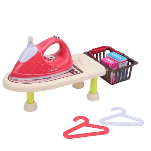 Bügelbrett Spielzeugset,Hausreinigungsset für Kinder mit Bügeleisen und Bügelbrett, Simulation Batteriebetriebenes Wäschespielset,Rollenspielspielzeug für Junge und Mädchen Bügelbrett Spielzeugset,Hausreinigungsset für Kinder mit Bügeleisen und Bügelbrett, Simulation Batteriebetriebenes Wäschespielset,Rollenspielspielzeug für Junge und Mädchen von Masyrt